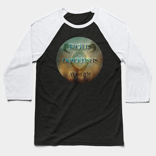 Shadowhunters Inspired: "The Descent into Hell is Easy" Baseball T-Shirt by AjDreamCraft